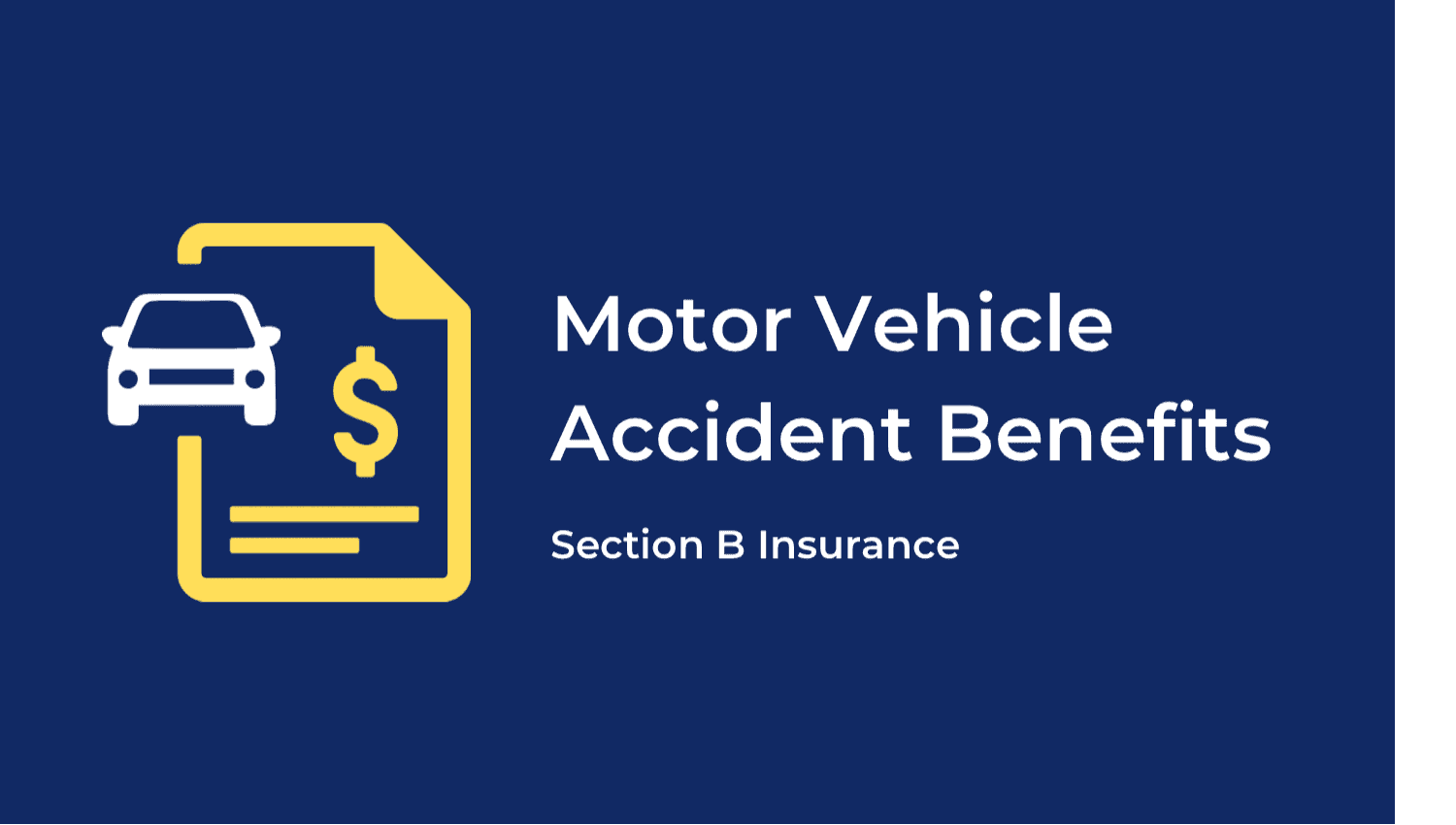 Image for Motor Vehicle Accident Benefits